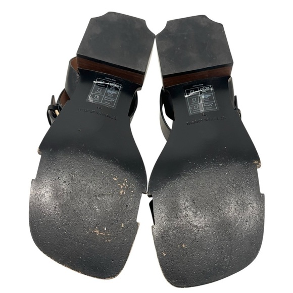 Simkhai Turner Black Leather Block Heel Minimalist Sandals Women’s 39 - Picture 13 of 15